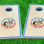 Cornhole Addicts - Blue Trim