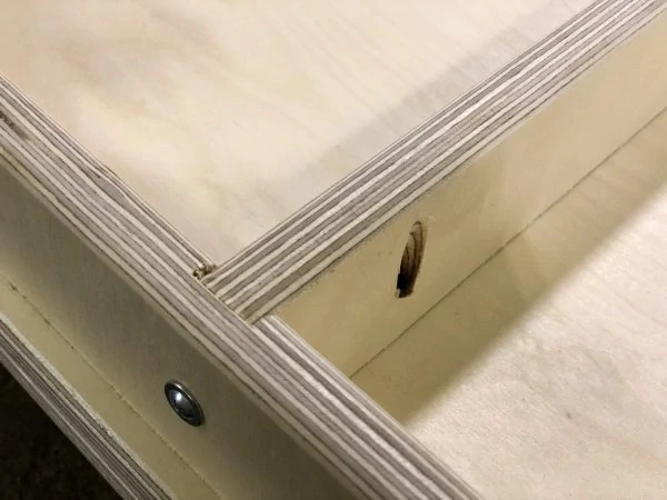 Cornhole Addicts Pro Boards construction bottom view