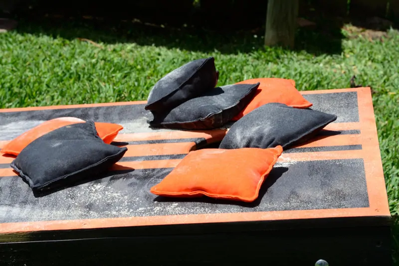 Duck canvas cornhole bags