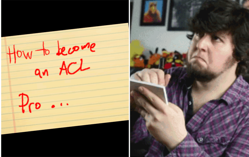 How to become an ACL pro