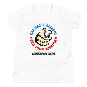 Youth White T-Shirt with Addicts logo