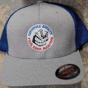 Grey/Royal Addicts Flexfit hat
