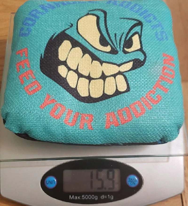 Weight of Tsunami cornhole bags from Big Daddy Cornhole