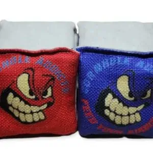 4" Mini cornhole bags red and blue