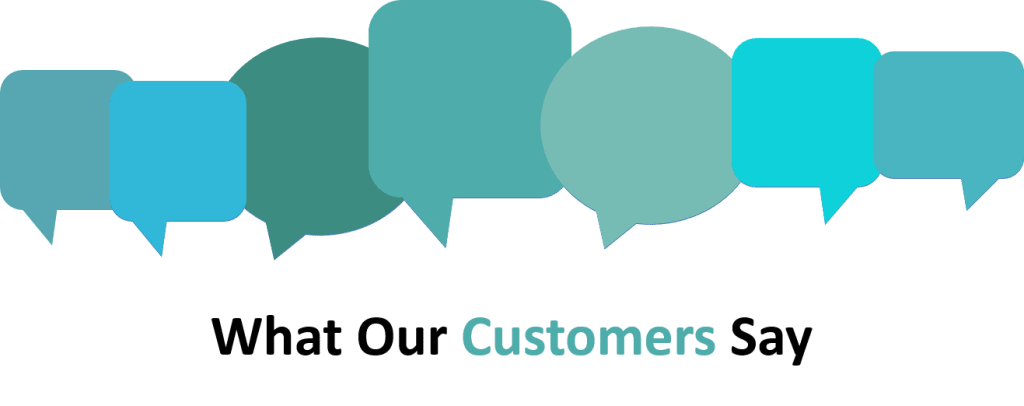 Customer testimonials
