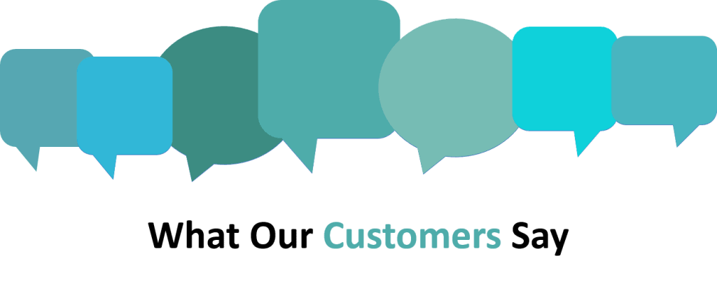 Customer testimonials