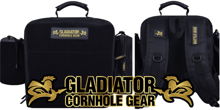 Gladiator Battle Bag cornhole bag backpack with dividers