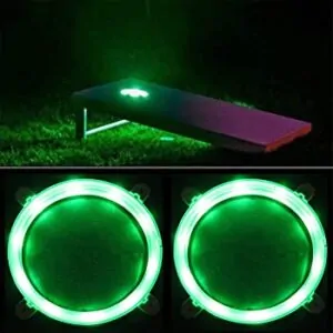 Green cornhole led lights