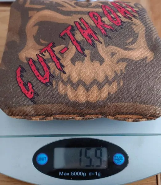 Cut Throat cornhole bag weight
