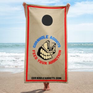 Cornhole Board beach towel