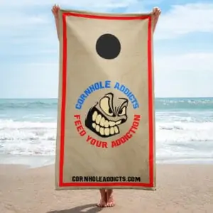 Cornhole Board beach towel