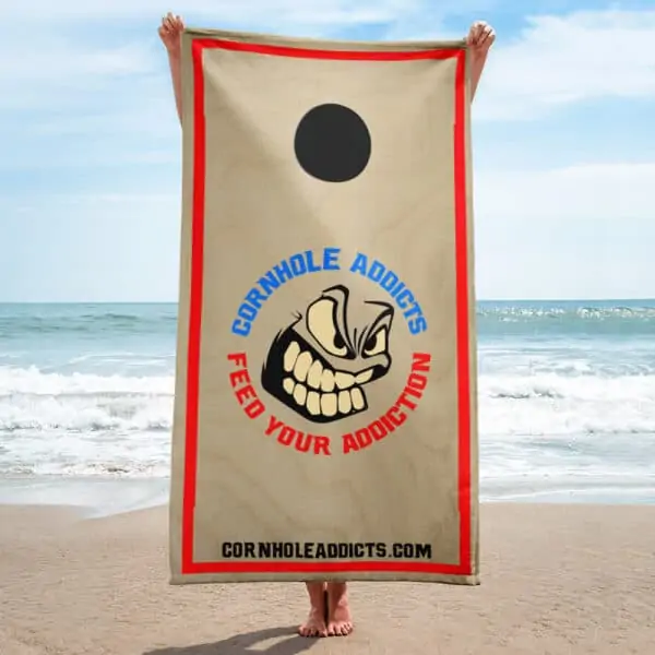 Cornhole Board beach towel
