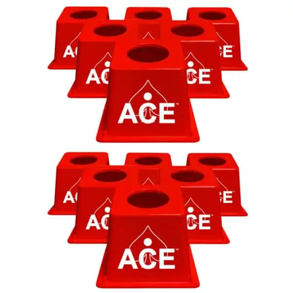 CornholeAce Airmail Pong red