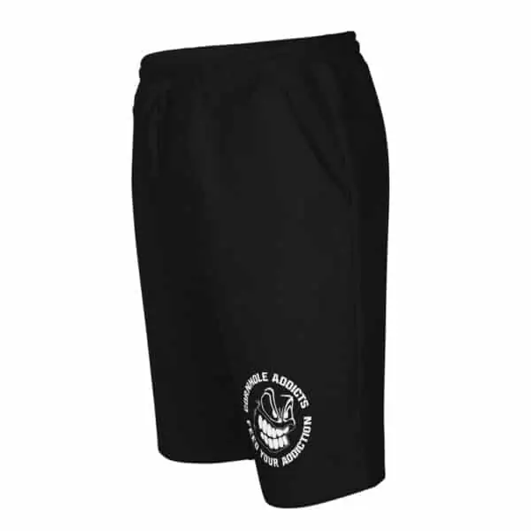 Men's Black Fleece Shorts Addicts Logo - Image 2