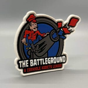 Battleground cornhole league velcro patch
