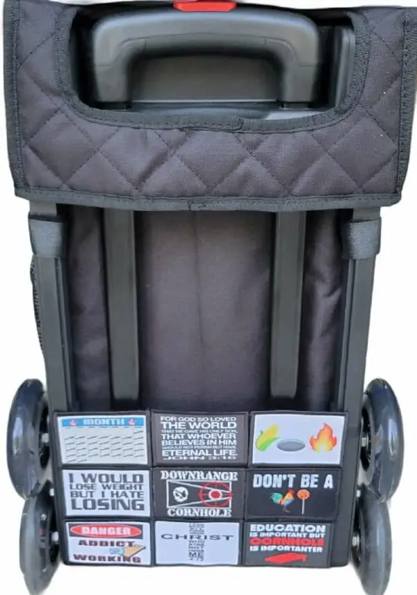 Velcro for Zuca Cart Frame back view
