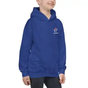 kids hoodie royal blue right front 614b4a4b5ac03