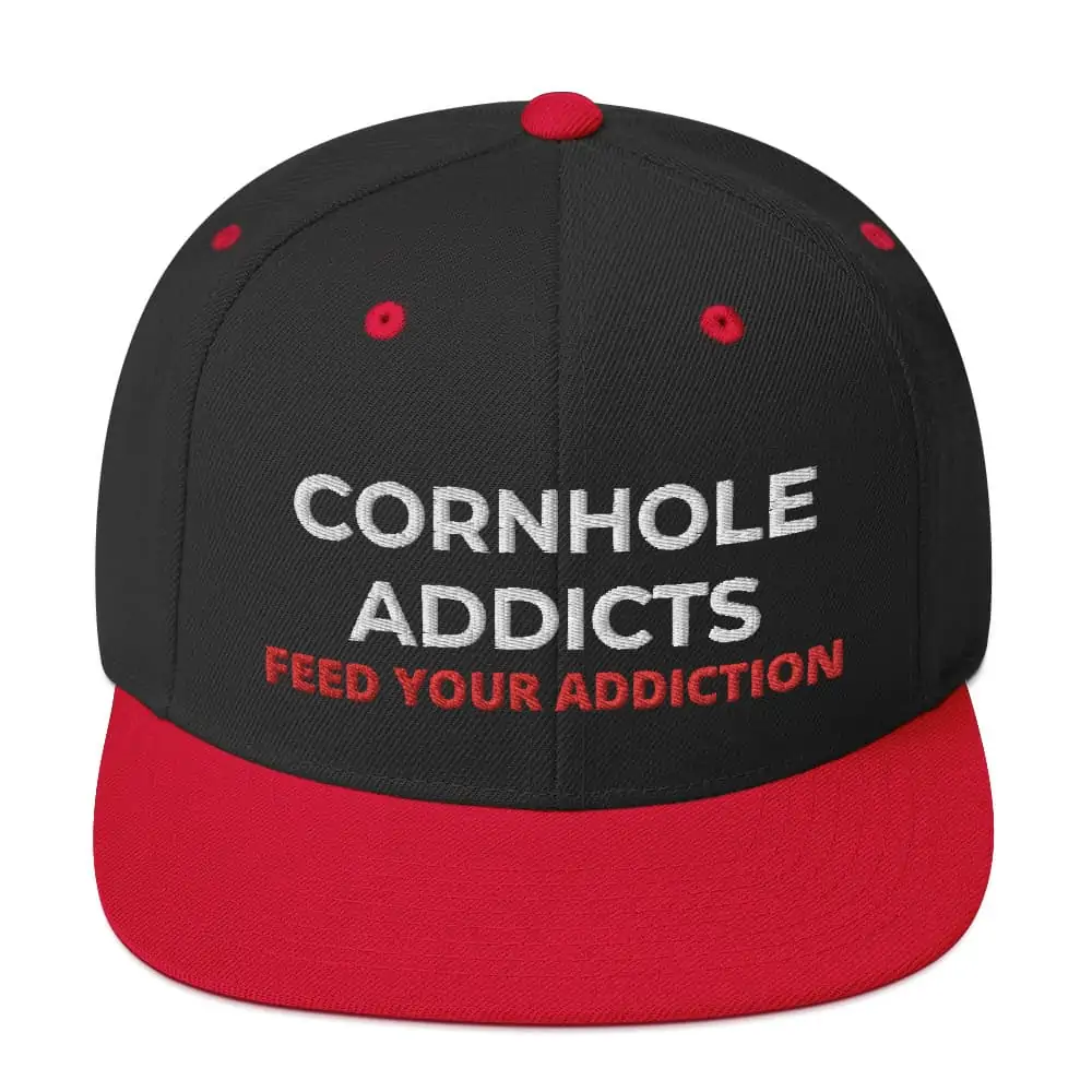 snapback hat with text