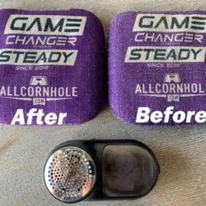 Cornhole Bag Fuzz Remover
