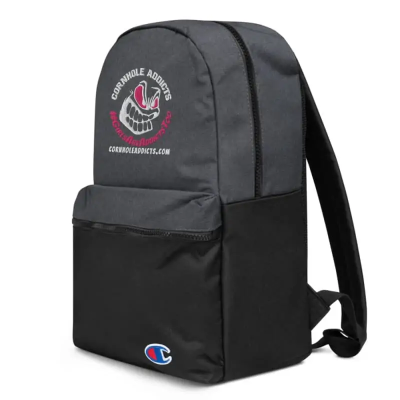 champion backpack heather black black left front 61cca9b6283b0