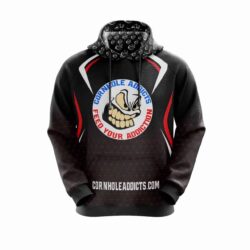 Cornhole Addicts hoodie red front