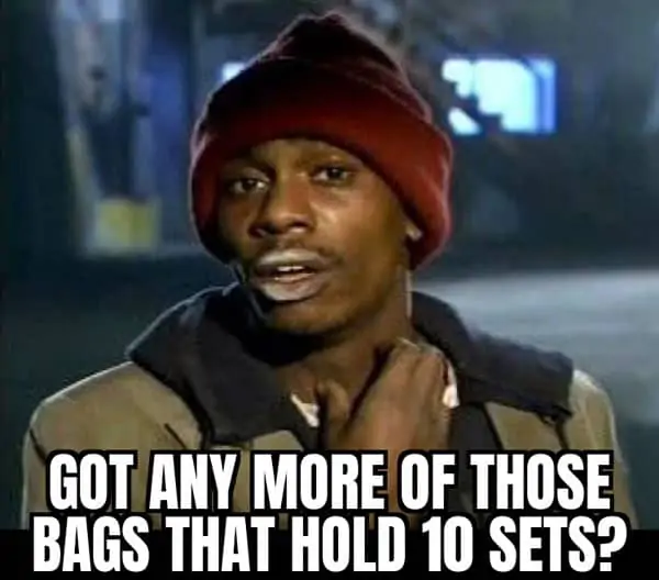 10 sets carrying bags