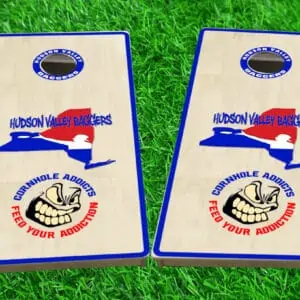 Hudson Valley Baggers cornhole boards