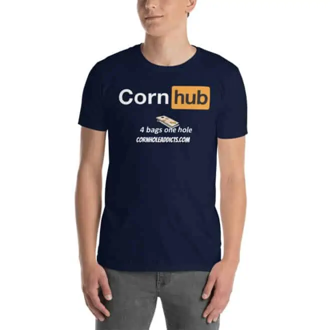Corn Hub 4 Bags 1 Hole Cornhole Shirt - Image 2