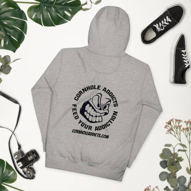 Black Logo Front and Back Unisex Hoodie - Image 2