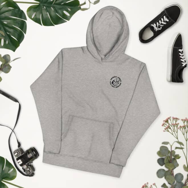 Black Logo Front and Back Unisex Hoodie