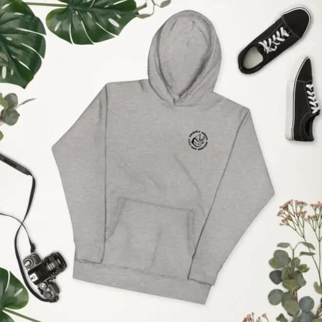 Black Logo Front and Back Unisex Hoodie