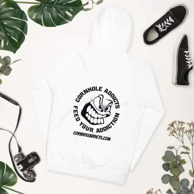 Black Logo Front and Back Unisex Hoodie - Image 4