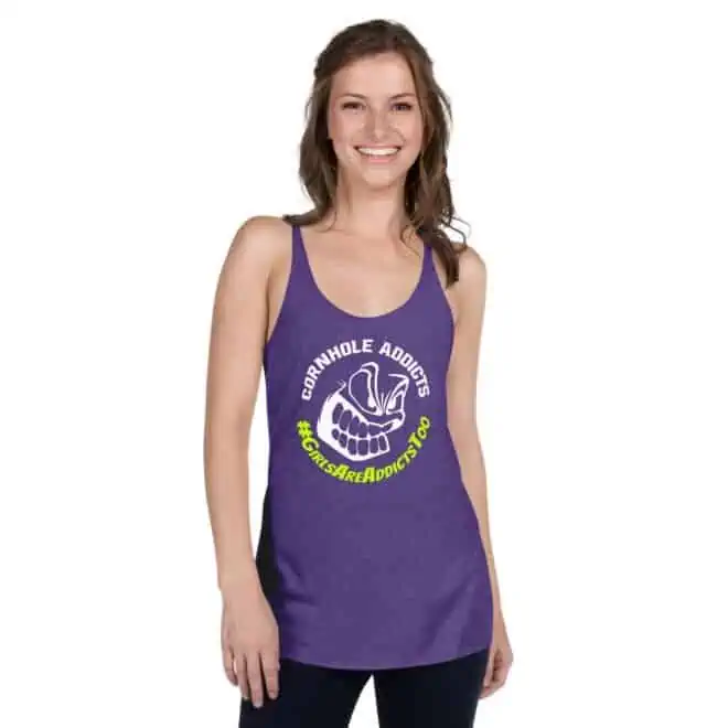 womens racerback tank top purple rush front 62729411becd9