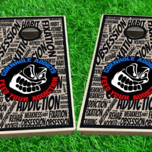 Addiction Words Cornhole Boards