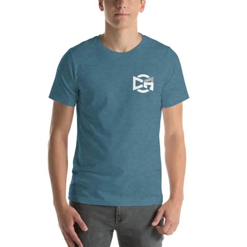 unisex staple t shirt heather deep teal front 6303c3598fa02