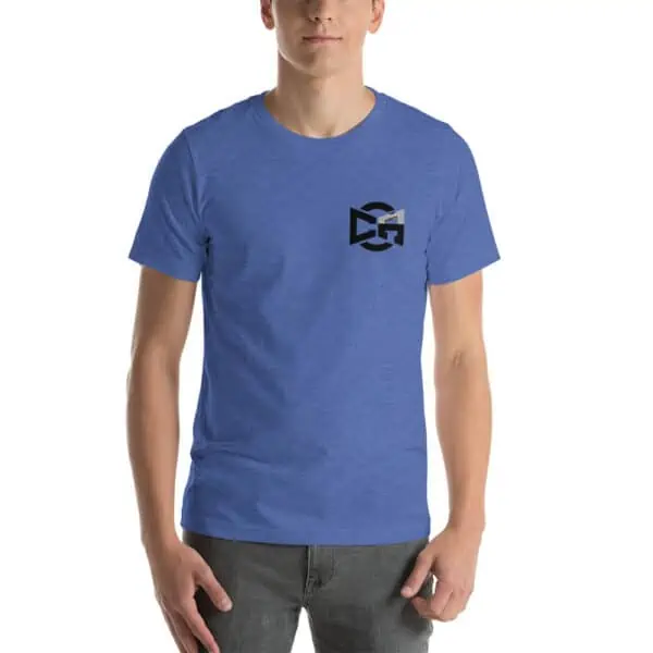 Black Emblem Front Logo Back Unisex Tee - Image 2