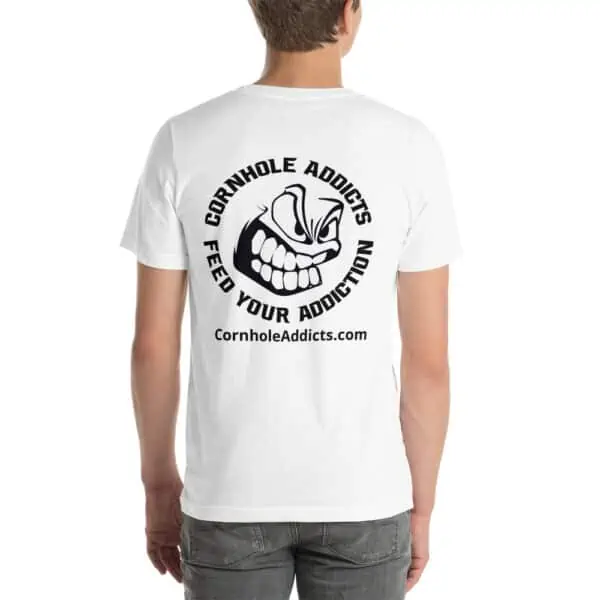 Black Emblem Front Logo Back Unisex Tee - Image 13