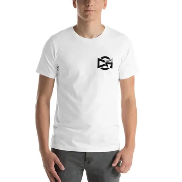 Black Emblem Front Logo Back Unisex Tee - Image 12
