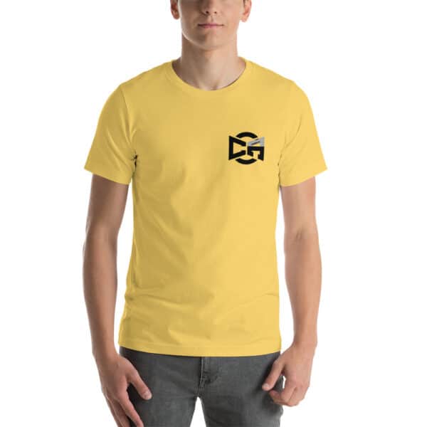 Black Emblem Front Logo Back Unisex Tee - Image 10
