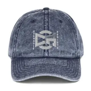 Emblem on Vintage Cotton Twill Cap
