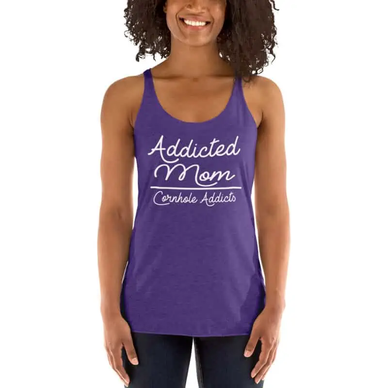womens racerback tank top purple rush front 62fb7c6db3637