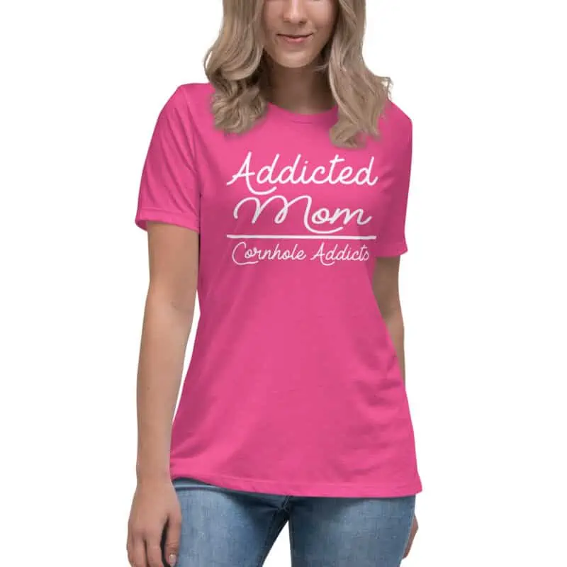 womens relaxed t shirt berry front 62fb7b24f3c13