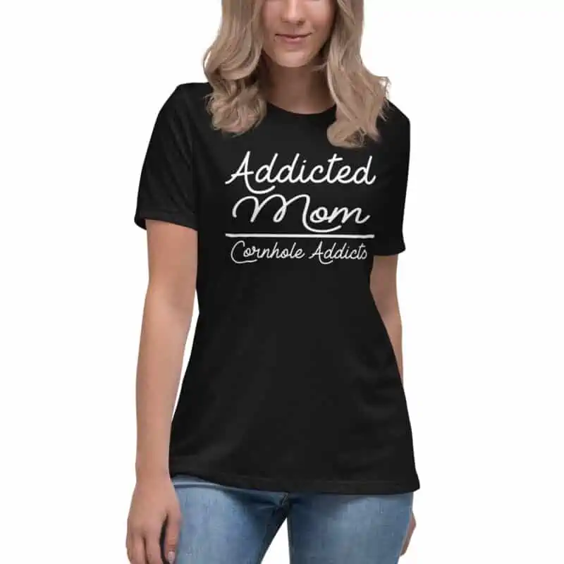 womens relaxed t shirt black front 62fb7b24f3aae