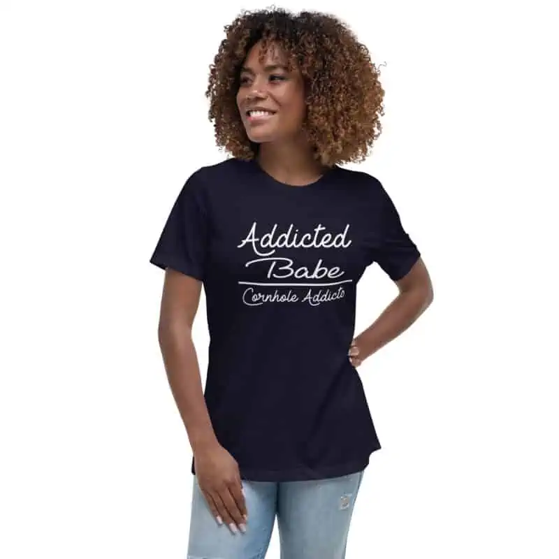 womens relaxed t shirt navy front 630f485424698