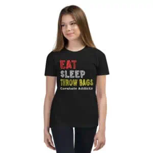 Eat Sleep Throw Bags Youth Tee