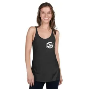 Emblem Over Chest Racerback Tank