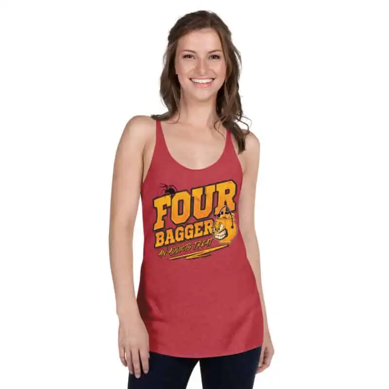 womens racerback tank top vintage red front 63222072af241