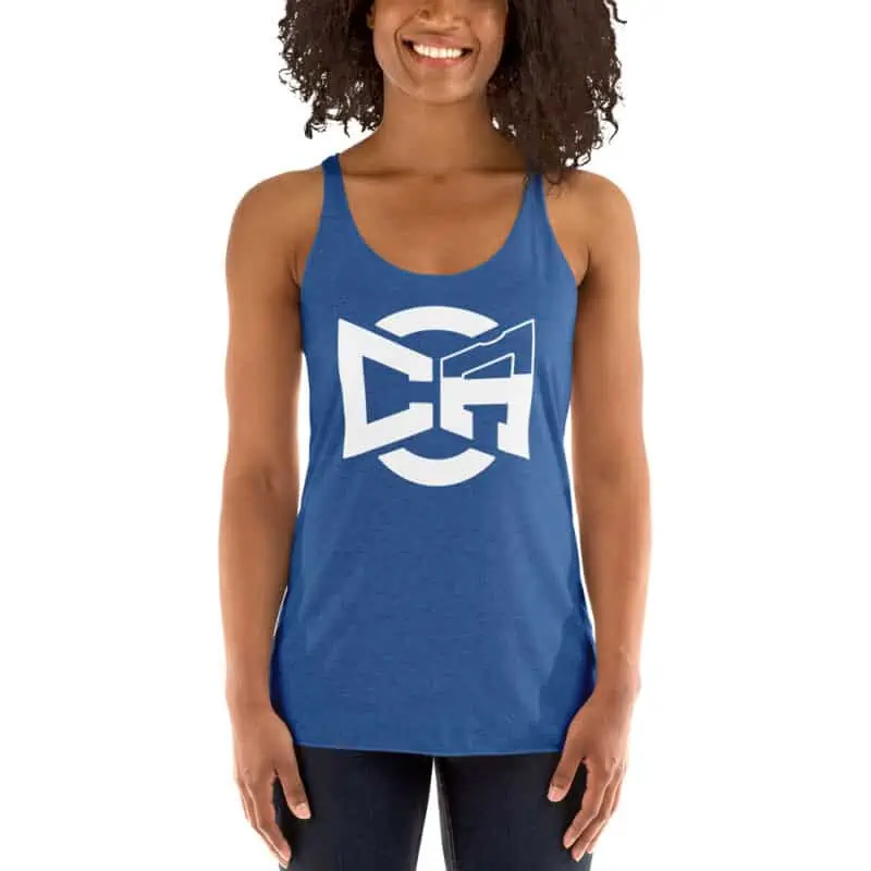 womens racerback tank top vintage royal front 6324a51d0490e