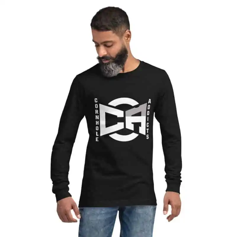 unisex long sleeve tee black heather front 63585aa502b4d