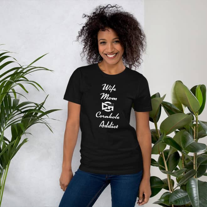 Wife Mom Cornhole Addict T-Shirt - Image 2
